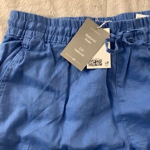 NEW Linen Pants (Blue)